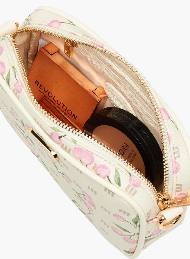 MISSY BEIGE Cherry Print Crossbody Bag With Detachable Strap for Women | Best Price UAE